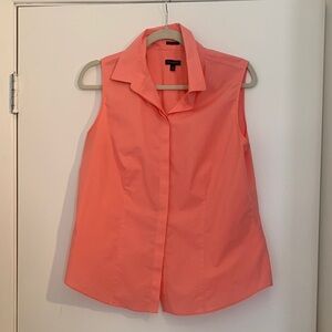 Talbots Sleeveless Coral Top